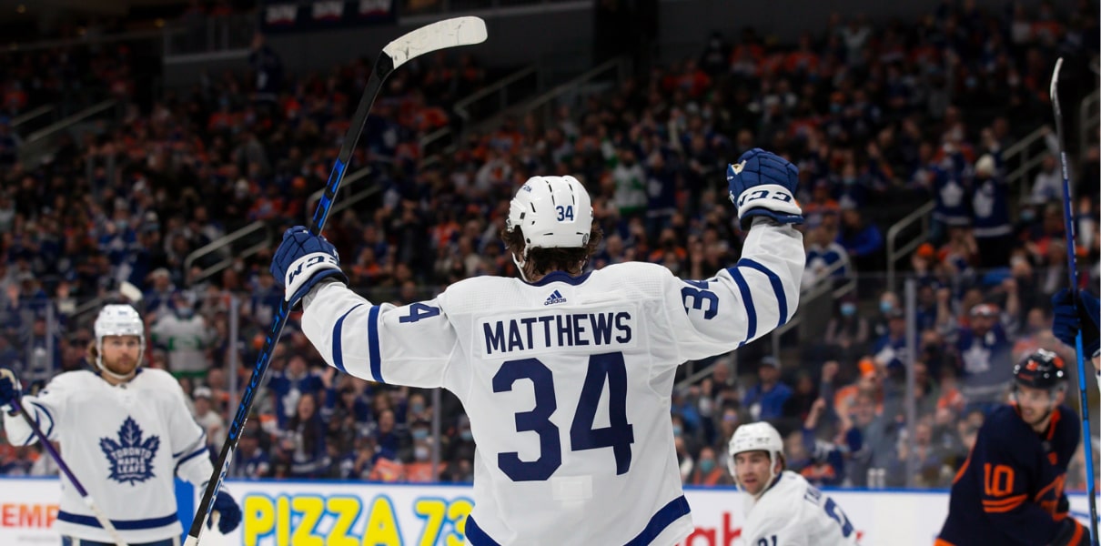 Auston Matthews for BetMGM bonus code 2.29