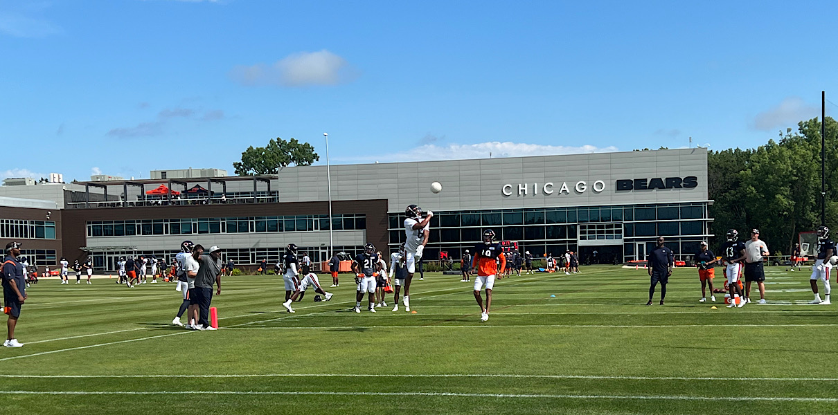 bears practice 2022 halas hall