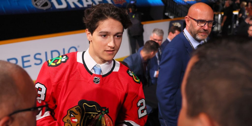 Chicago Blackhawks Nick Lardis 2023 NHL Draft