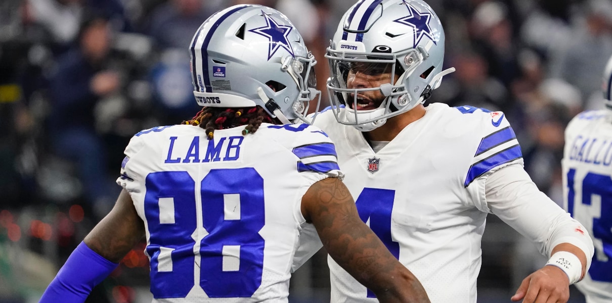 CeeDee Lamb and Dak Prescott for FanDuel promo code 1.14