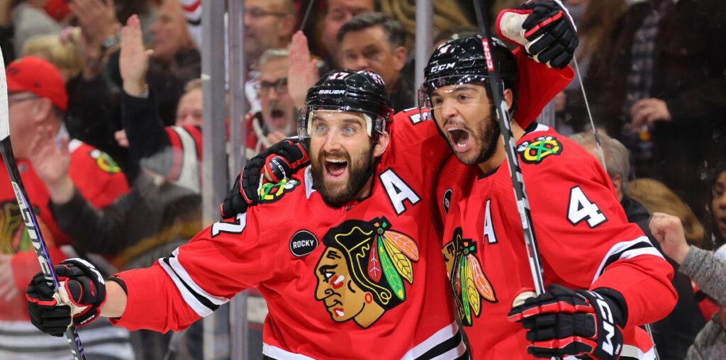 Nick Foligno Seth Jones Chicago Blackhawks