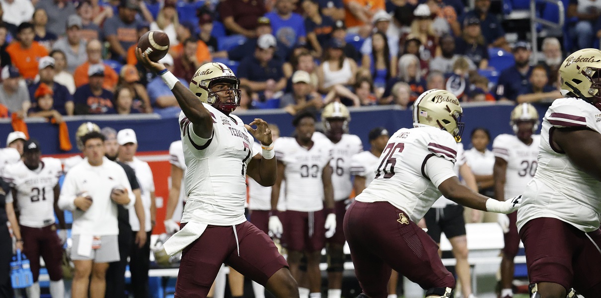 Texas State faces Rice in the First Responder Bowl in 2023.