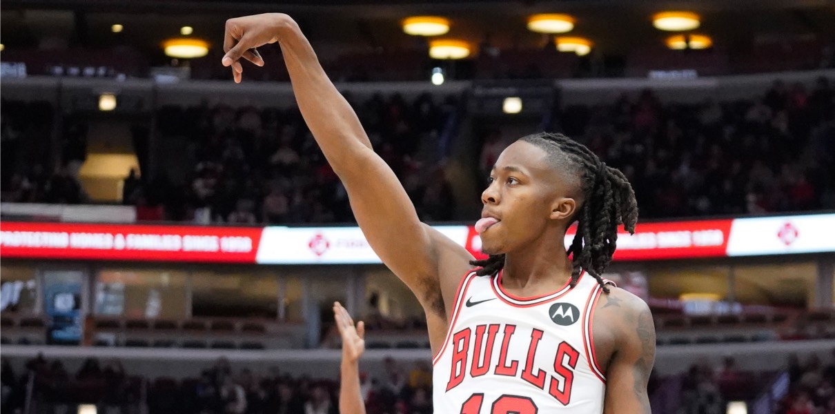 Ayo Dosunmu of the Chicago Bulls