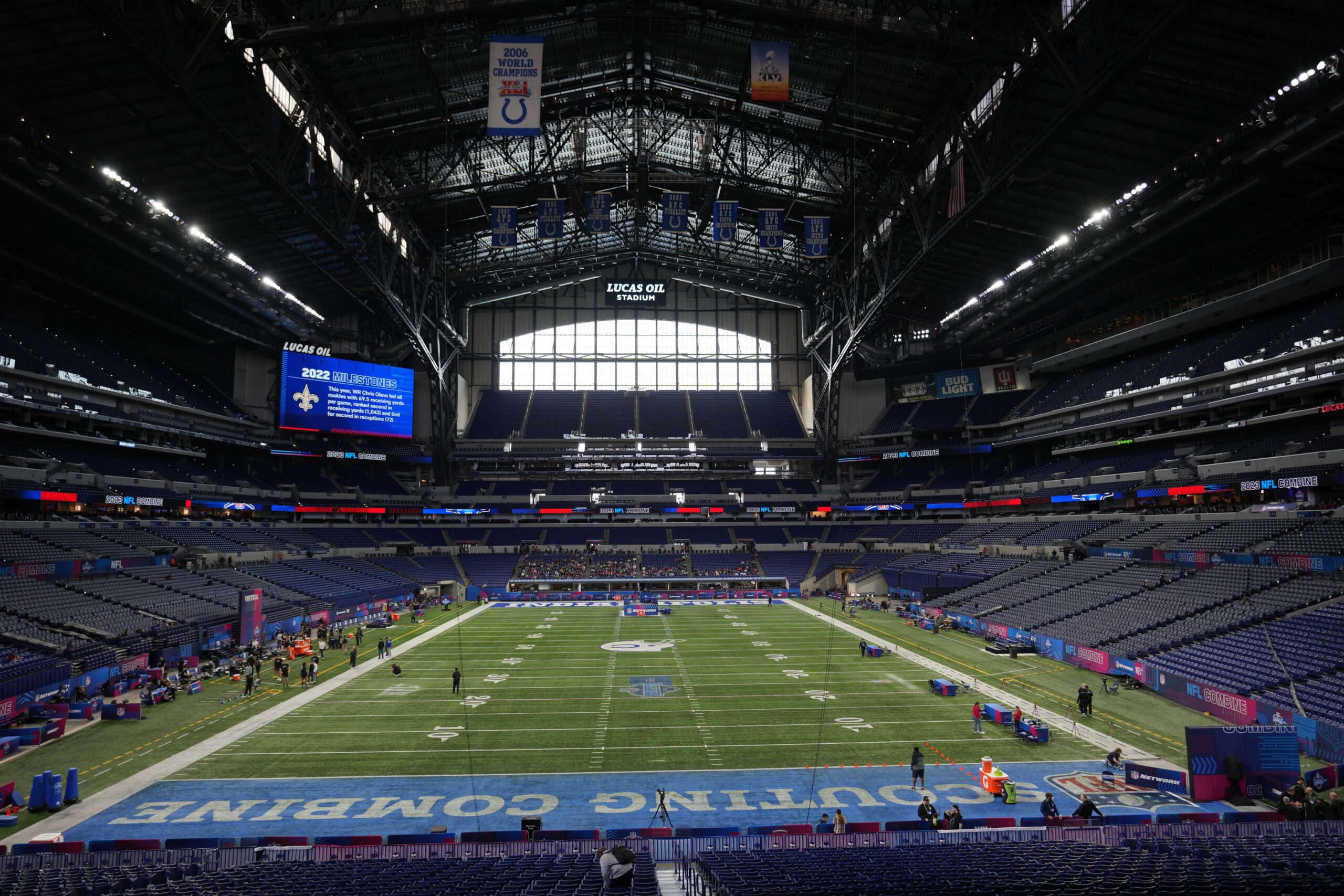 Lucas Oil Stadium, home of The NFL Combine