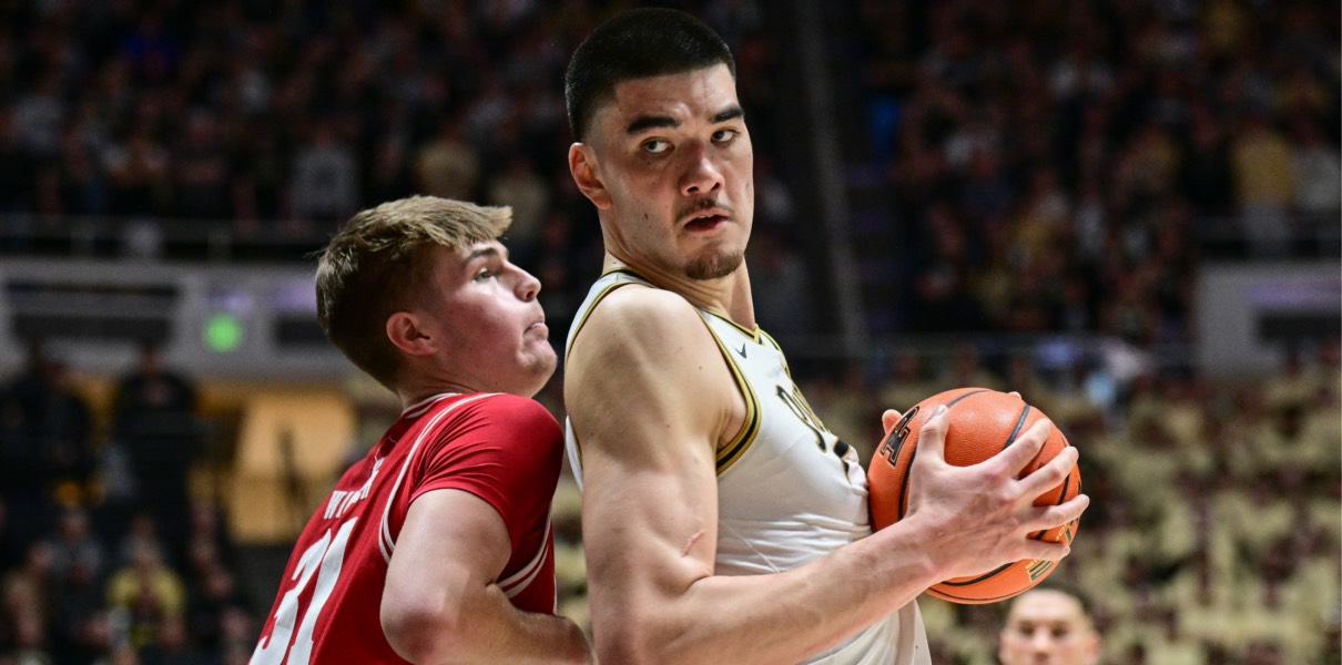 Zach Edey of Purdue, who is the No. 1 seed in the Big Ten Tournament Chicago Bulls