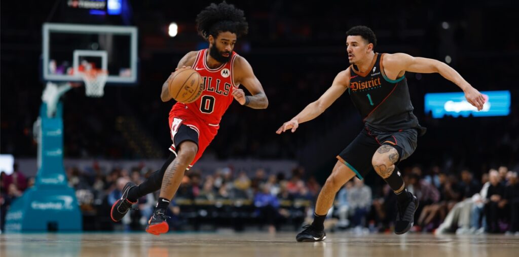 Coby White of the Chicago Bulls