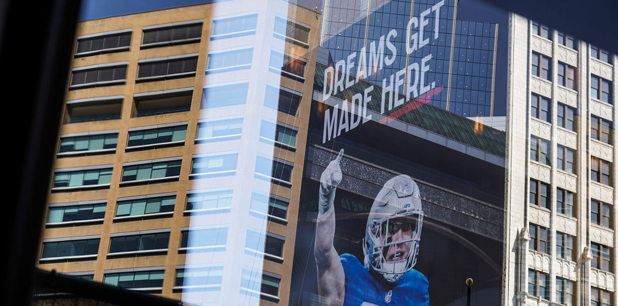 The 2024 NFL Draft takes place in Detroit.