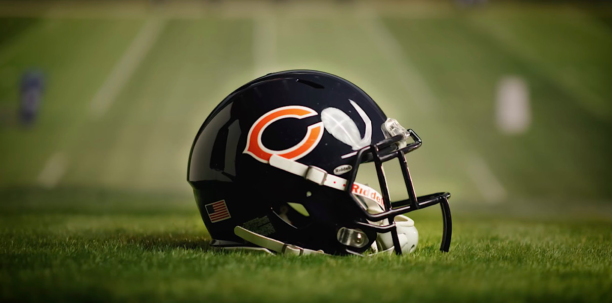 Chicago bears helmet