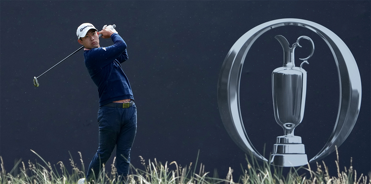 July 21, 2023; Hoylake, ENGLAND, GBR; Collin Morikawa tees off on the first hole during the second round of The Open Championship golf tournament at Royal Liverpool. Mandatory Credit: Kyle Terada-USA TODAY Sports