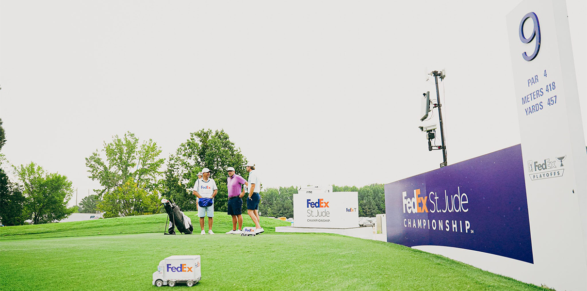 Jacob Davis participates in the pro-am portion ahead of the FedEx St. Jude Championship on Wednesday, Aug. 14, 2024 at TPC Southwind in Memphis, Tenn. Stu Boyd II-The Commercial Appeal / USA TODAY NETWORK